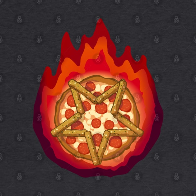 Satanic Pizza, fire version by Dirgu